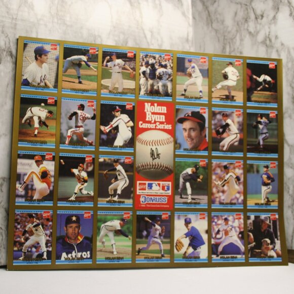 Nolan Ryan BaseBall Vtg. SportsCard Donruss/Coca Cola/7-11 Promo Sheet 1992 - Picture 1 of 4